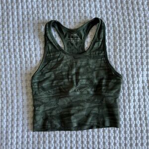 Green Camo Sports Bra